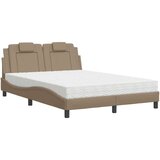  Krevet s madracem boja cappuccina 120 x 200 cm od umjetne kože | shoptok.hr