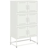 Maison Chic Komoda - Predalnik bela 68,5x38,5x123,5 cm jeklo, (21715785) Cene