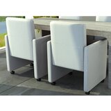 vidaXL Jedilni stol 2 kosa belo umetno usnje | Shoptok.si
