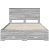 Konstrukcija postelje Siva Sonoma 140 x 200 cm Konstruiran les, (5000104377) | Shoptok.si