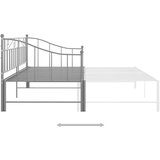  Za krevet na razvlačenje sivi metalni 90 x 200 cm | shoptok.hr