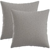  Jastuk s jastukom HEERLEN 2 kom. Oblačnosiva Tkanina - Siva tkanina oblak 50 x 50 cm 2 | shoptok.hr