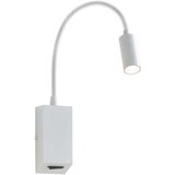  Redo 01-1193 - LED fleksibilna lampica HELLO LED/3W/230V bela | Eponuda.com