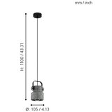 Eglo 39854 - visilica na sajli hilcott 1xE27/40W/230V | Eponuda.com