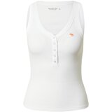 Abercrombie & Fitch Top oranžna / bela | Shoptok.si