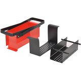  Preša za izradu briketa od papira 34x14x14 cm čelik crno-crvena | shoptok.hr