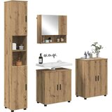  Set namještaja za kupaonicu 4 pcs hrast artisan 61 x 35 x 64 cm | shoptok.hr