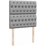  Okvir kreveta s oprugama i madrac svjetlosivi 80x200cm tkanina | shoptok.hr