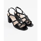 Sergio Leone Women's black heeled sandals | shoptok.hr