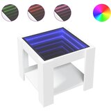  Stolić za kavu LED bijeli 53x53x45 cm od konstruiranog drva | Eponuda.ba