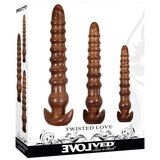 Evolved Twisted Love - analni dildo set (smeđi) | shoptok.hr