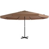 vidaXL Zunanji senčnik z aluminijastim drogom 500 cm taupe Cene