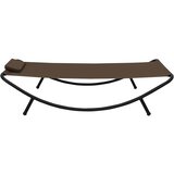  Vrtni ležaj smeđi 200 x 90 cm čelični | shoptok.hr