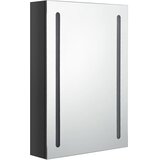  LED kupaonski ormarić s ogledalom sjajni crni 50 x 13 x 70 cm | shoptok.hr