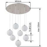 Globo 56140-7H - LED luster na sajli RIHA 7xG9/3,5W/230V bela | Eponuda.com