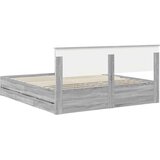 Okvir za krevet Siva Sonoma 180 x 200 cm Inženjersko Drvo - Sivi hrast sonoma 180 x 200 cm | shoptok.hr