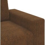  Smeđa Tkanina Drvo Srednja Izdržljiva Dvosjed Sofa | shoptok.hr