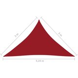  Jedro za zaštitu od sunca od tkanine trokutasto 3 x 3 x 4 24 m crveno - Crvena 3 x 3 x 4.24 m 1 | shoptok.hr