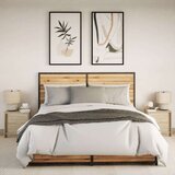  Noćni ormarići s LED svjetlima 2 kom boja hrasta sonome | shoptok.hr