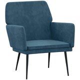  Fotelja Plava 62 x 79 x 79 cm baršunasta | Eponuda.com