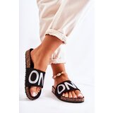 EVENTO Classic Slip-On Slippers With Inscription Black and Silver Bahari | shoptok.hr