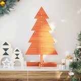 vidaXL Drveno ukrasno božićno drvce voštano smeđi 80 cm od borovine | shoptok.hr