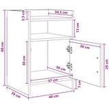  Noćni ormarići Hrast artisan 40 x 36 x 60 cm Konstruirano drvo | shoptok.hr