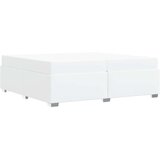  Krevetna konstrukcija s madracem Bijelo 200 x 200 cm tkanina | Eponuda.com