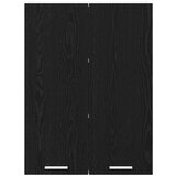 vidaXL Viseča omarica s polico Riga Črna Orehovina 60 x 31 x 80 cm | Shoptok.si