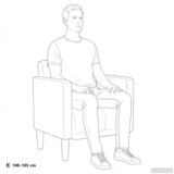 SOFA s naslonima za ruke svijetložuta 53 cm tkanina - Svjetložuta 1 Slike