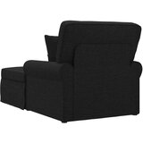  Ležaljka s suknjom s jastukom Crna 91 x 157 x 91 cm tkanina | shoptok.hr