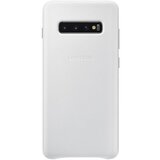 Samsung original usnjen ovitek ef-vg975lwe za galaxy s10 plus g975 - zaščita zadnjega dela - bel Cene