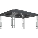  Sjenica s LED svjetlosnim trakama 3 x 4 m antracit od tkanine | shoptok.hr