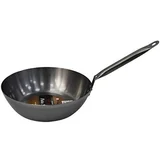 jeklena polirana ponev z ročajem 24cm