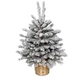 Novogodisnja jelka u saksiji bela 90cm 250309