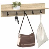  Vješalica za kapute na zidu Sonoma hrast 80 x 10,5 x 18 cm | shoptok.hr