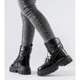 Gemre Black patent snow boots with a buckle Elijah | Eponuda.ba