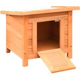 Kućica za mačke od masivne borovine i jelovine 50 x 46 x 43,5 cm | shoptok.hr