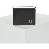 Fred Perry Coated Polyester Billfold Wall Black/ Ecru Universal | Shoptok.si