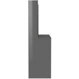 vidaXL Stolić za šminkanje LED 100 x 40 x 135 cm MDF sjajni sivi | shoptok.hr