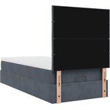  Okvir kreveta s madracima tamnosivi 80x200cm baršunasti | shoptok.hr