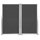 Multi Garden dvostruka bočna tenda 300 × 300 × 180 cm – zaštita od sunca i pogleda, antracit | shoptok.hr