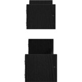  Polica na zidu Zidne 2 pcs Crni hrast 60 x 16 x 14 cm | Eponuda.ba