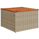  Vrtna sedežna garnitura 4-delna z blazinami bež poli ratan | Shoptok.si