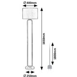 Rabalux 74043 - podna lampa domiro 1xE27/60W/230V | Eponuda.com