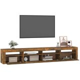 TV omarica z LED lučkami dimljeni hrast 240x35x40 cm, (20732586) | Shoptok.si