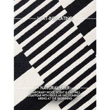 Elle Decoration Črno-bela ročno tkana volnena preproga 160x230 cm Stryve Flux – | Shoptok.si
