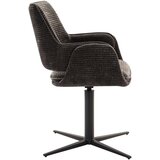 Emilio Belluti NASLANJAČ, kovina, tekstil temno siva | Shoptok.si