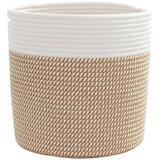  Košare za pohranu 2 kom smeđe-bijele Ø 28x28 cm pamučne | shoptok.hr