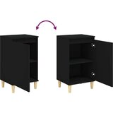  Nočna omarica 2 kosa črna 40x35x70 cm inženirski les | Shoptok.si